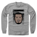 Mens Long Sleeve Heather Gray