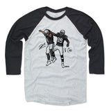 Mens Baseball T-Shirt Black / Ash