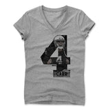 Womens Women's V-Neck Athletic Gray