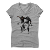 Womens Women's V-Neck Athletic Gray