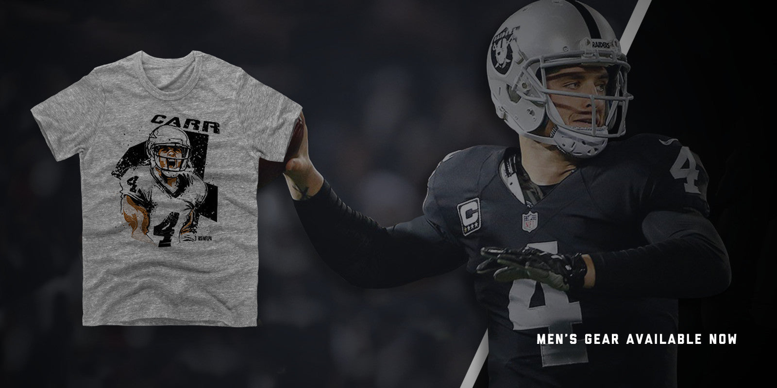 Rinkha Derek Carr Football Edit Tapestries Raiders T-Shirt